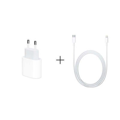 18W USB-C Kiirlaadija Adapter + 12W USB-C to LIGHT