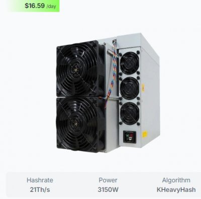 Bitmain Antminer KS5 Pro 21Th 3150W KHeavyHash 