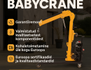 BabyCrane 1000kg – Hüdrauliline mobiilne tõstuk