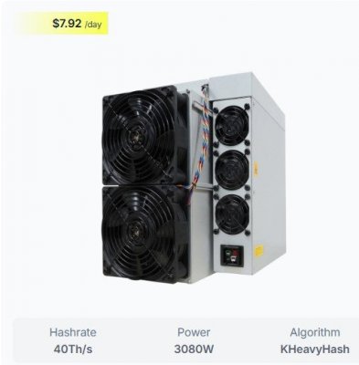 Bitmain Antminer KS7 (40Th)KHeavyHash KAS Kaspa AS