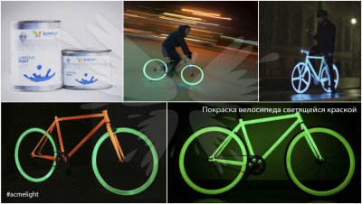 AcmeLight hõõguv värv jalgratta jaoks  